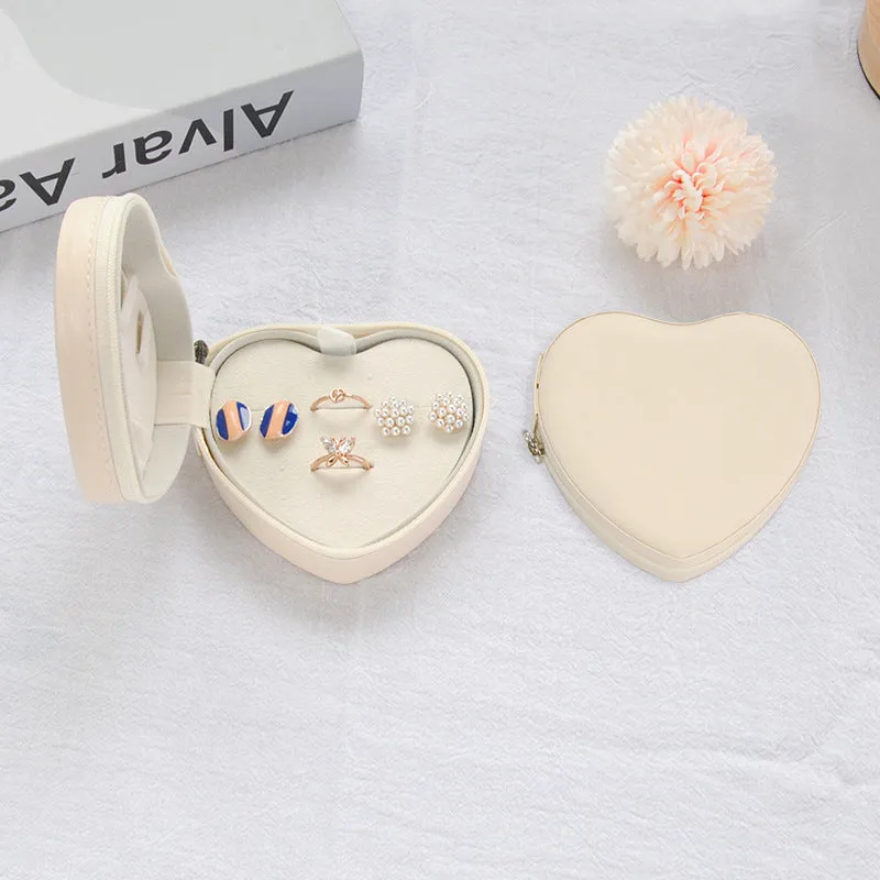Heart Shaped Travel Jewelry Case Gift Box sold by FaithHeart product image thumbnail 4