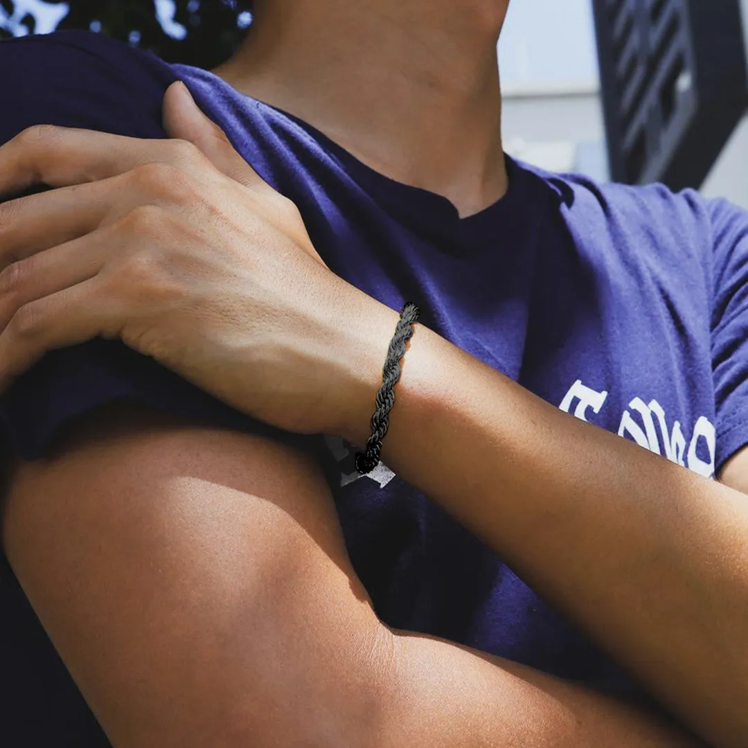 3MM/6MM Link Rope Chain Bracelet for Men Women sold by FaithHeart product image thumbnail 2