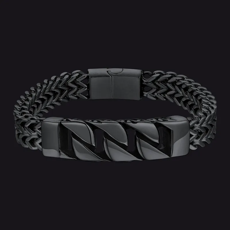 Heavy Celtic Knot Cuban Link Bracelet For Men in Stainless Steel sold by FaithHeart