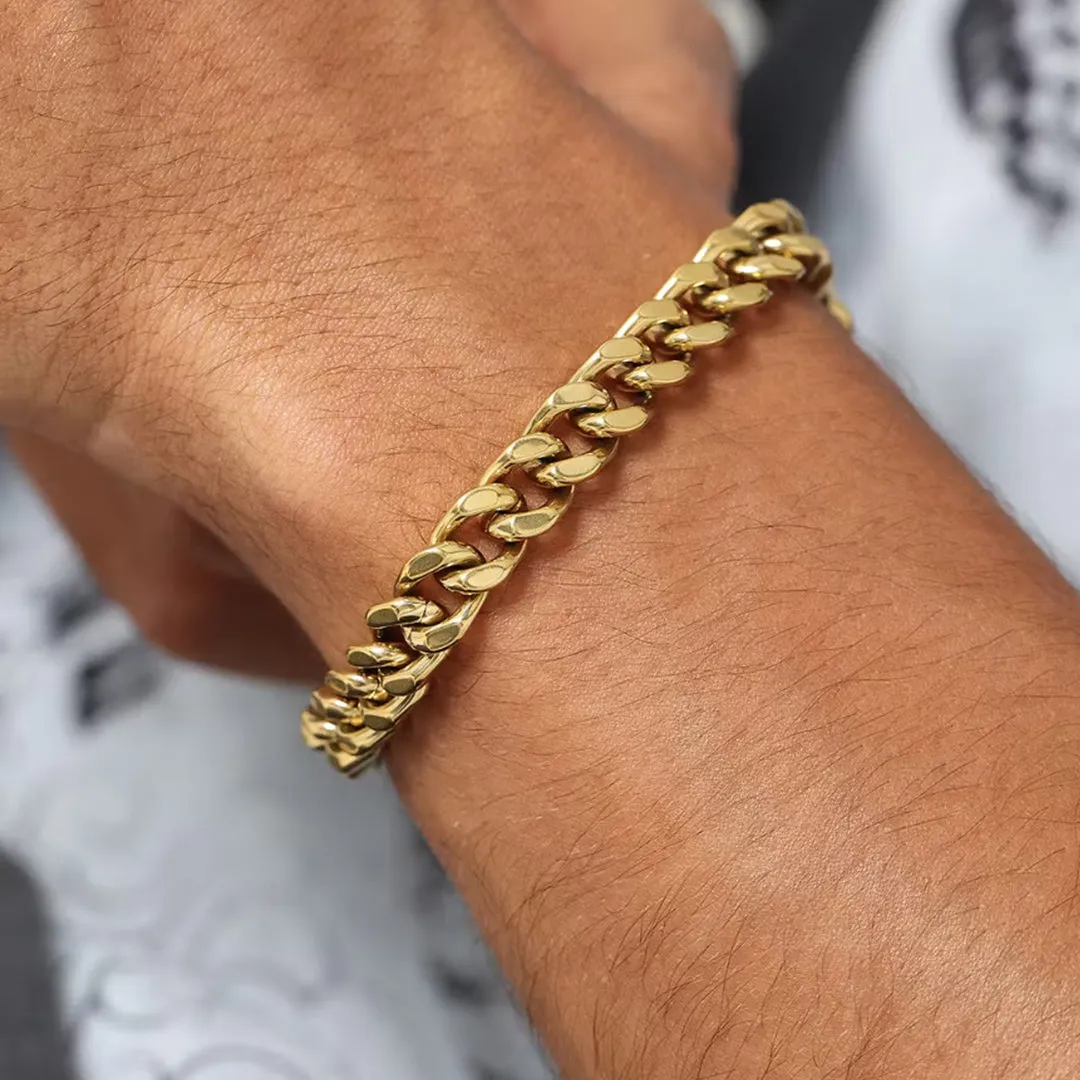 Miami Cuban Link Chain Bracelet 5/7/9/12mm Width for Men sold by FaithHeart product image thumbnail 4