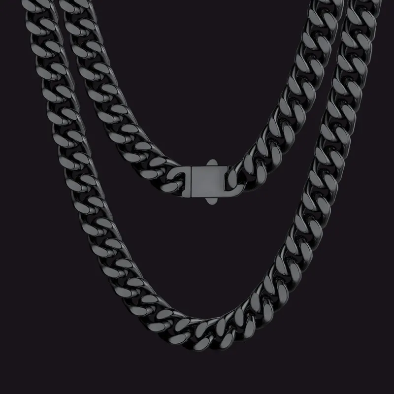 Miami Cuban Link Chain Necklace 5/7/9/12 MM Chain for Men sold by FaithHeart
