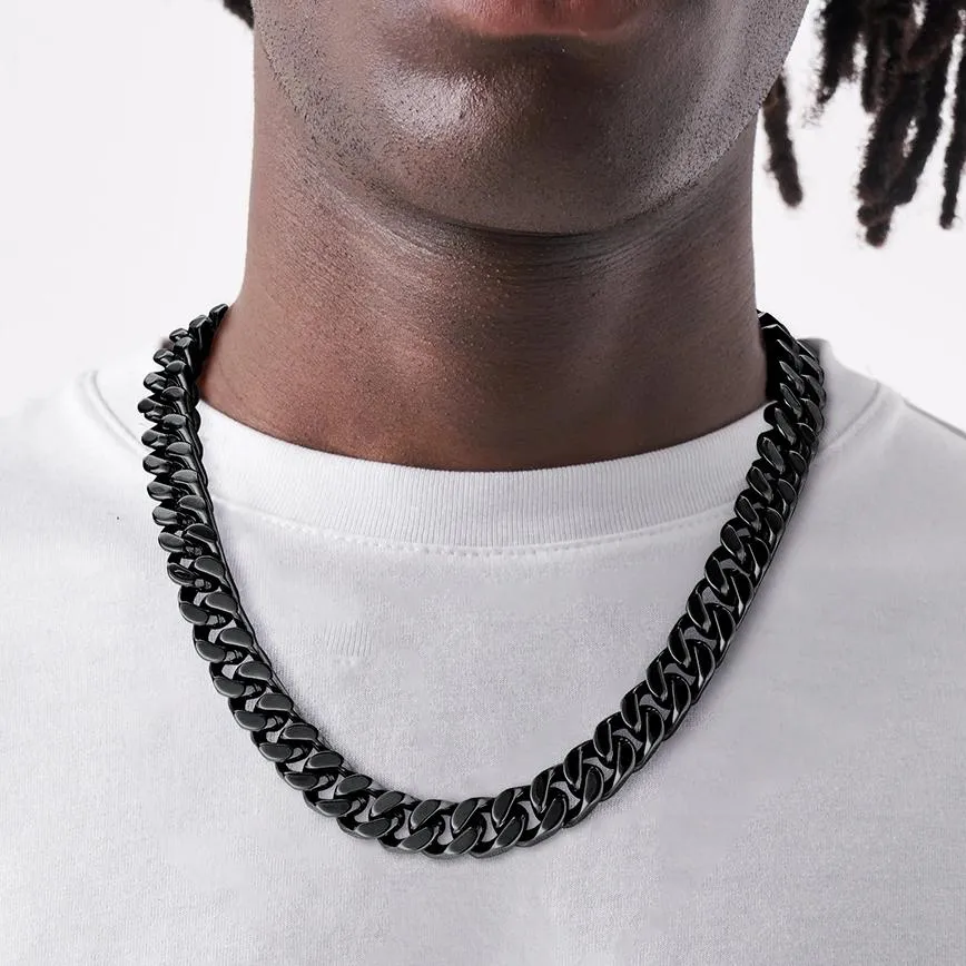Miami Cuban Link Chain Necklace 5/7/9/12 MM Chain for Men sold by FaithHeart product image thumbnail 4