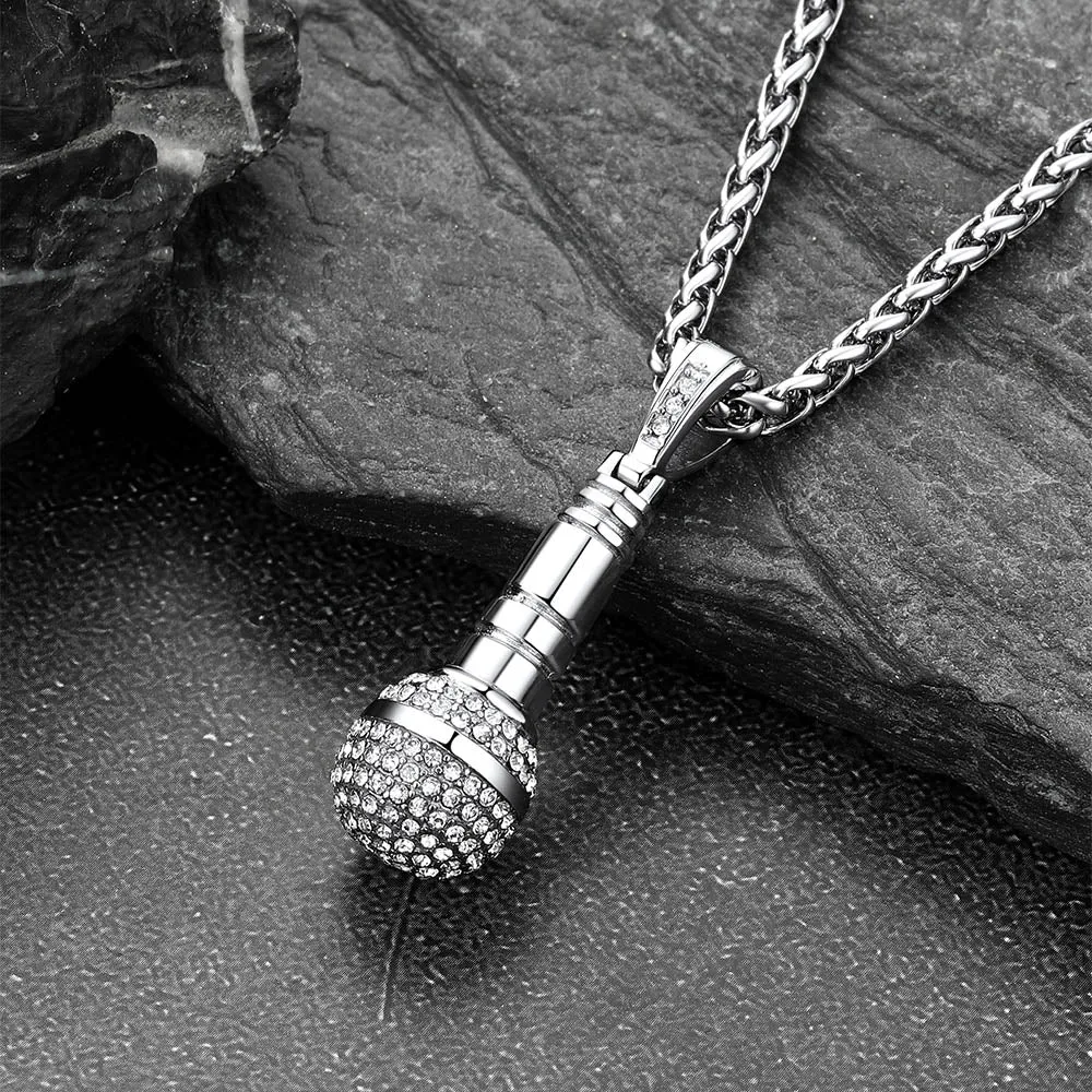 Rock Music Microphone Necklaces for Men Women Teens sold by FaithHeart product image thumbnail 5