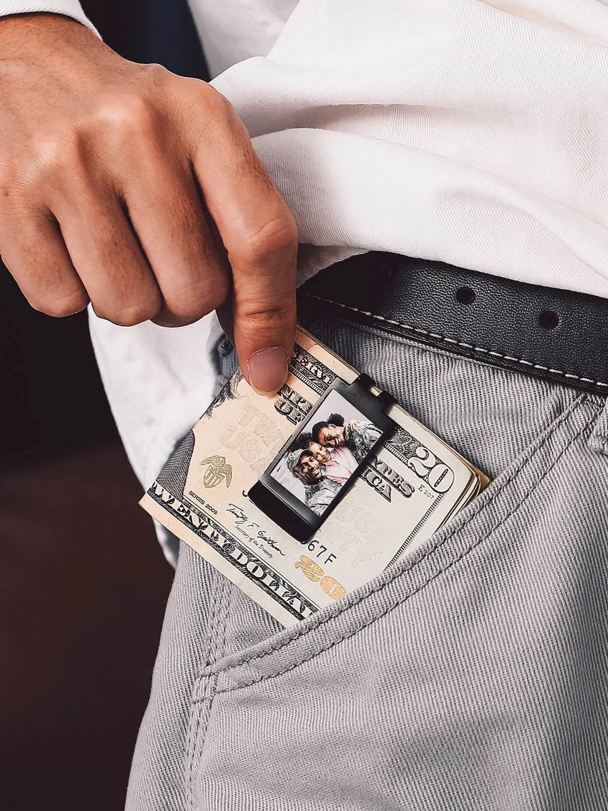 Personalized Picture Dollar Sign Money Clip Gift for Men Women sold by FaithHeart product image thumbnail 3