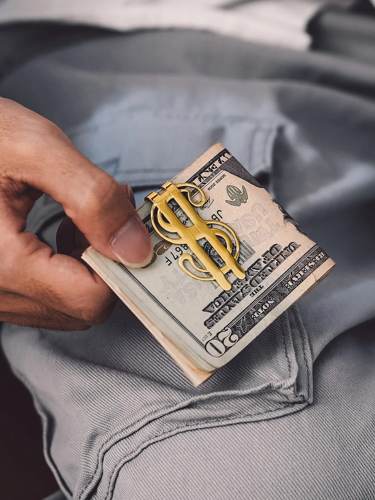 Personalized Picture Dollar Sign Money Clip Gift for Men Women sold by FaithHeart product image thumbnail 4