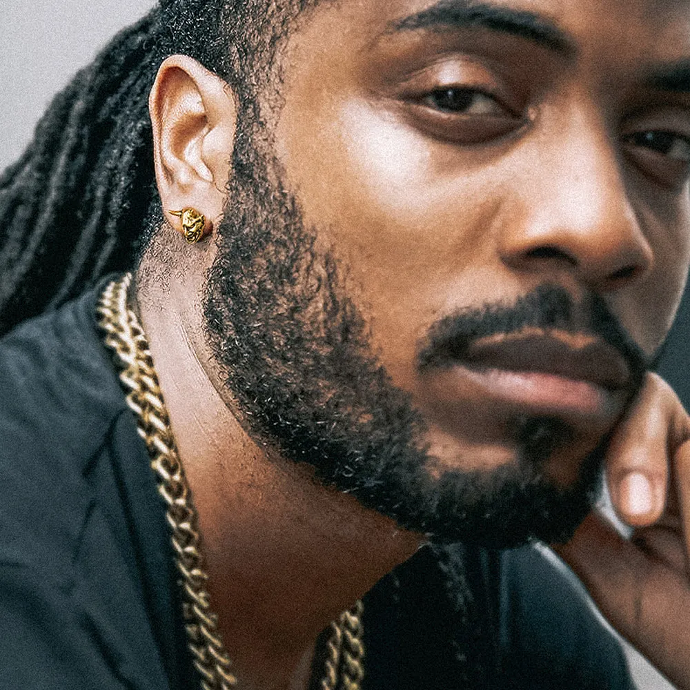 Halloween Hannya Mask Devil Horn Earrings For Men sold by FaithHeart product image thumbnail 3