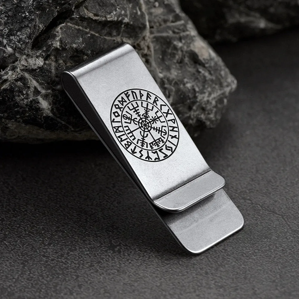 Viking Norse Rune Compass Money Clip Classic Slim Wallets sold by FaithHeart product image thumbnail 5