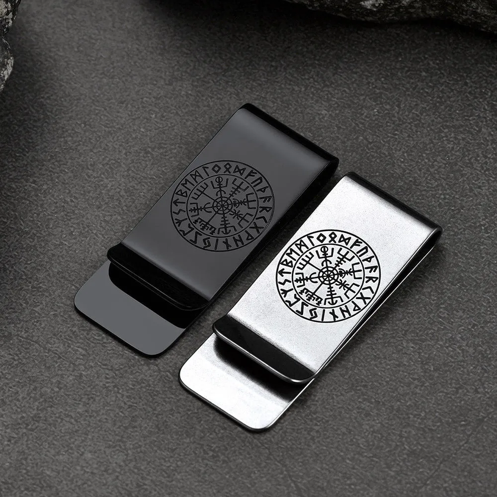 Viking Norse Rune Compass Money Clip Classic Slim Wallets sold by FaithHeart product image thumbnail 4