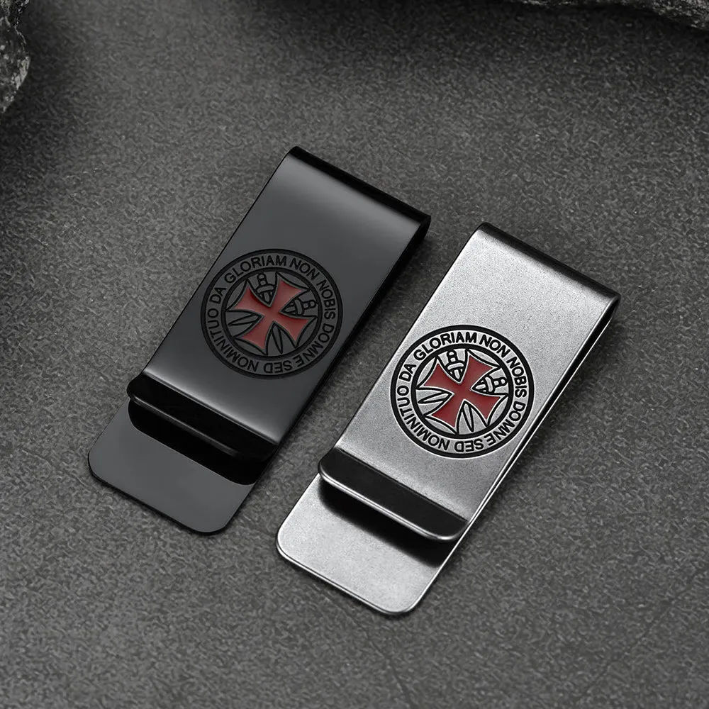 Knights Templar Cross Money Clip Credit Card Holder sold by FaithHeart product image thumbnail 3