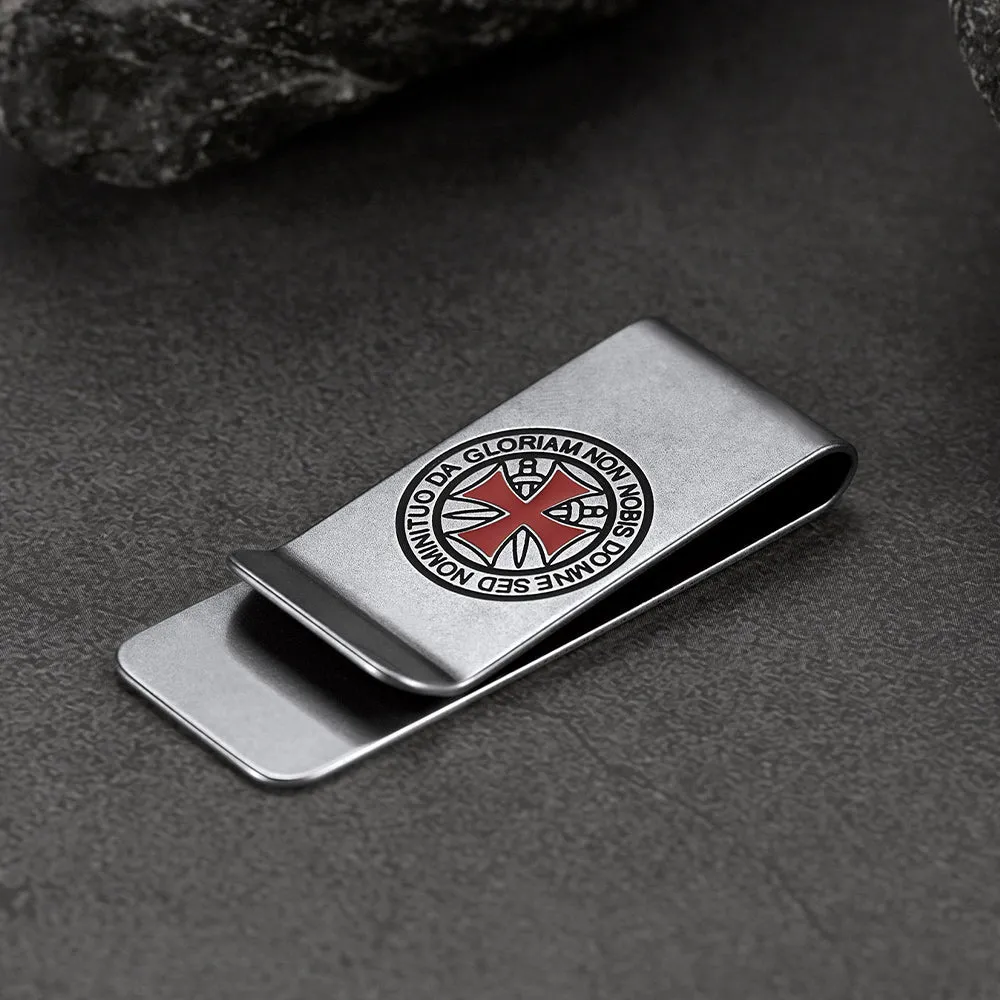 Knights Templar Cross Money Clip Credit Card Holder sold by FaithHeart product image thumbnail 4