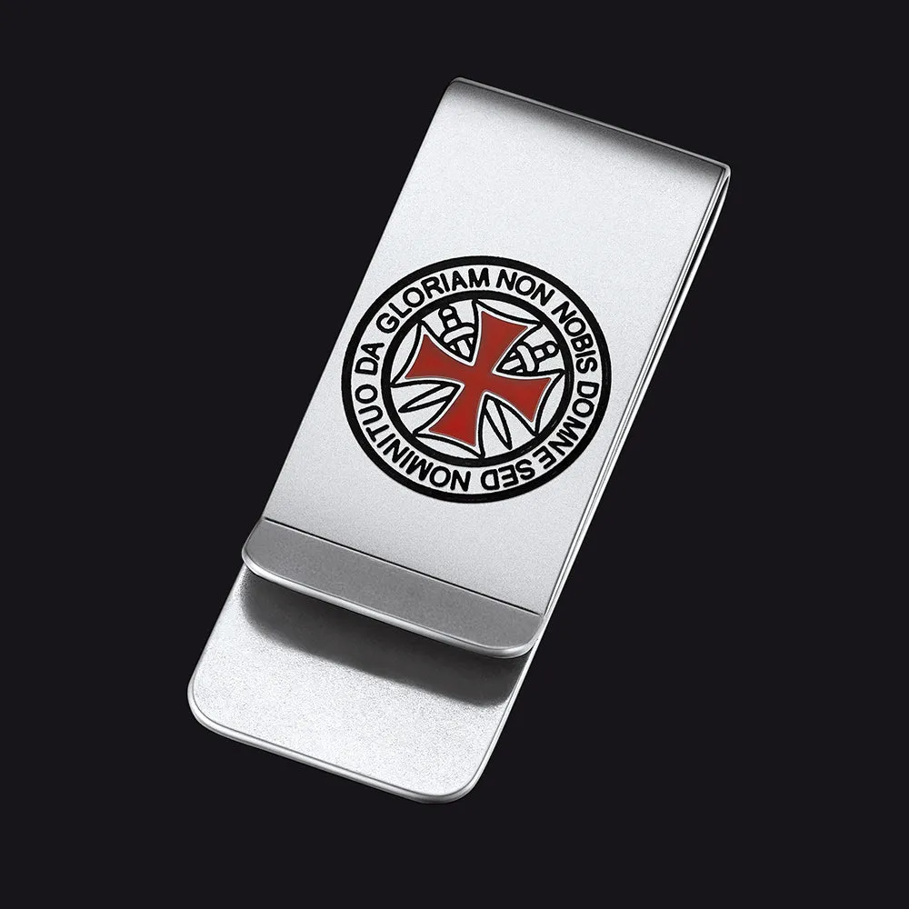 Knights Templar Cross Money Clip Credit Card Holder sold by FaithHeart
