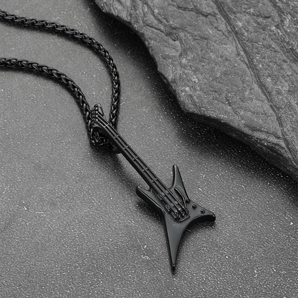 Rock Guitar Pendant Music Necklace for Men Boys sold by FaithHeart product image thumbnail 5