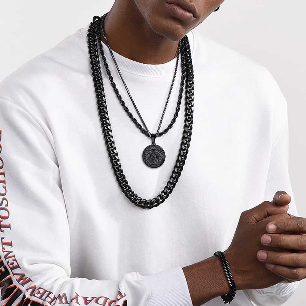 Seven Archangels Talisman Pentagram Pendant Necklace For Men sold by FaithHeart product image thumbnail 2