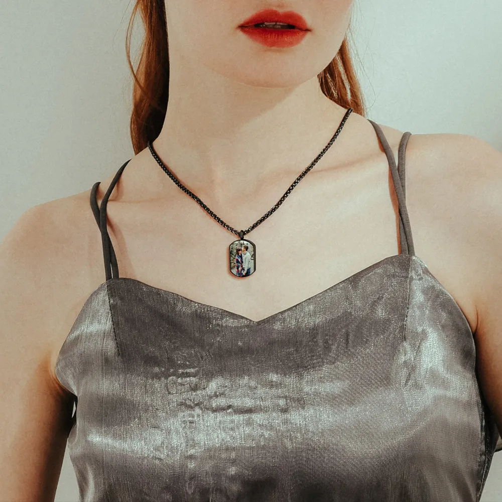 Customized Cremation Picture Urn Pet Ashed Dog Tag Necklace for Dog sold by FaithHeart product image thumbnail 3