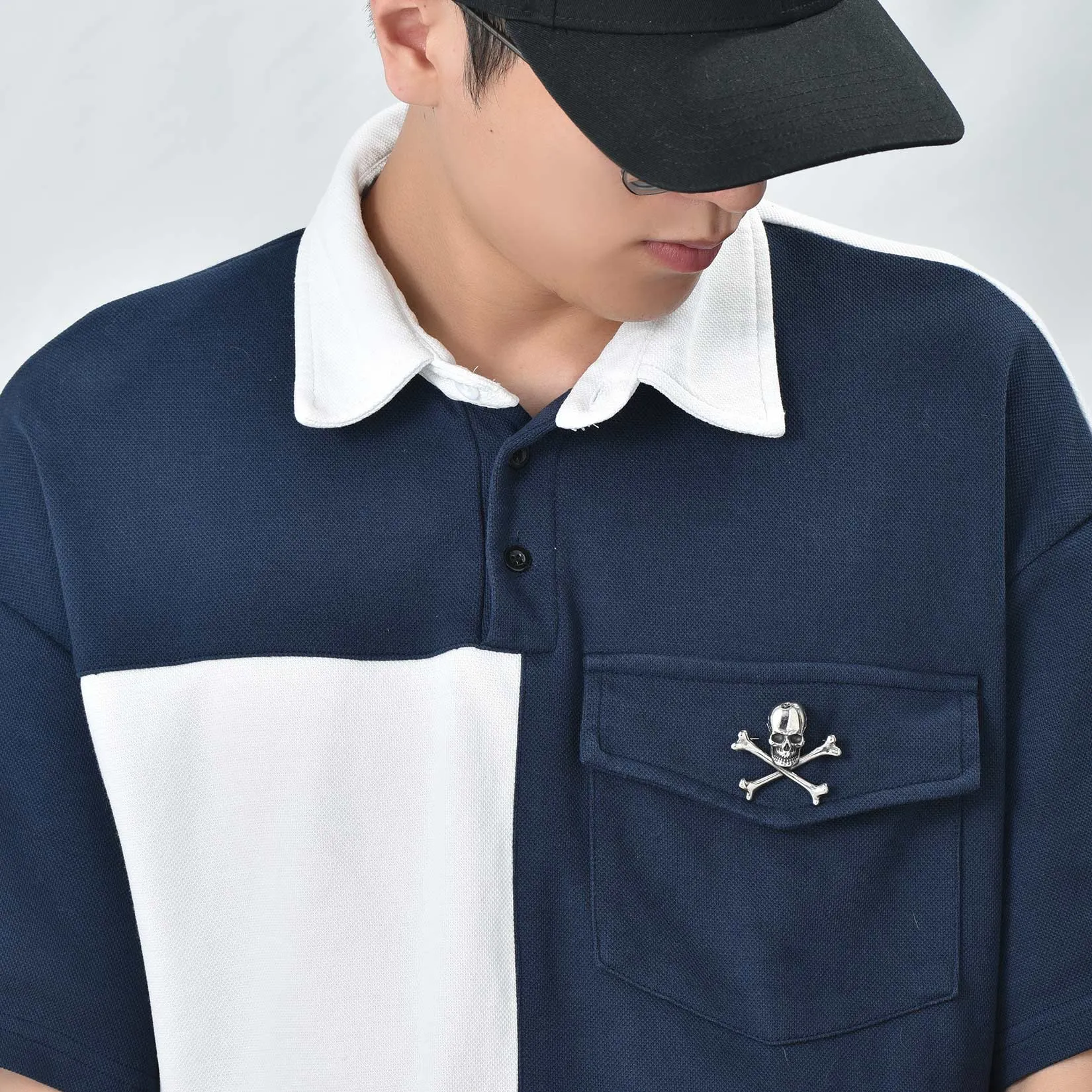 Punk Skull Lapel Brooches With Crossbones For Men sold by FaithHeart product image thumbnail 3