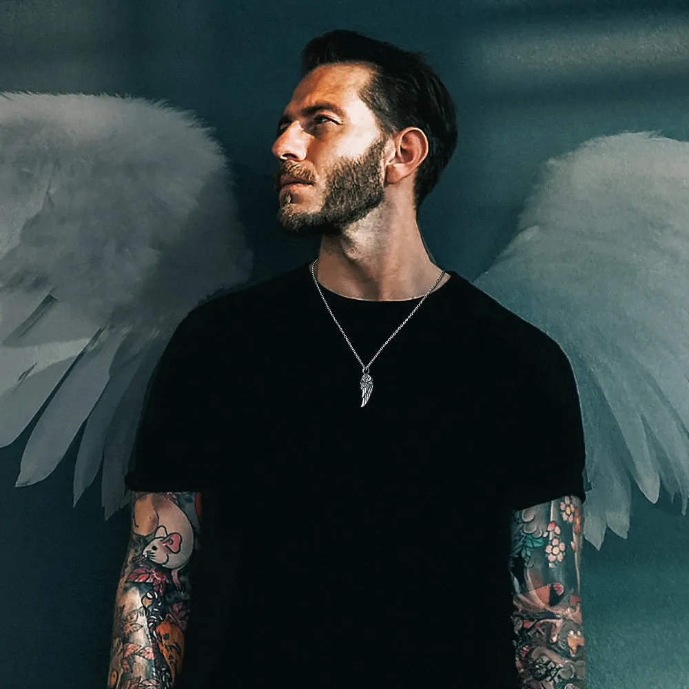 Angel Wings Urn Necklace for Ashes Cremation Jewelry sold by FaithHeart product image thumbnail 2