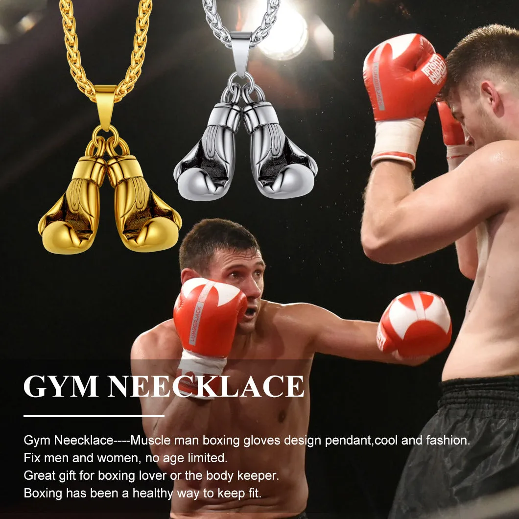 Boxing Gloves Pendant Necklace for Men Boys sold by FaithHeart product image thumbnail 4