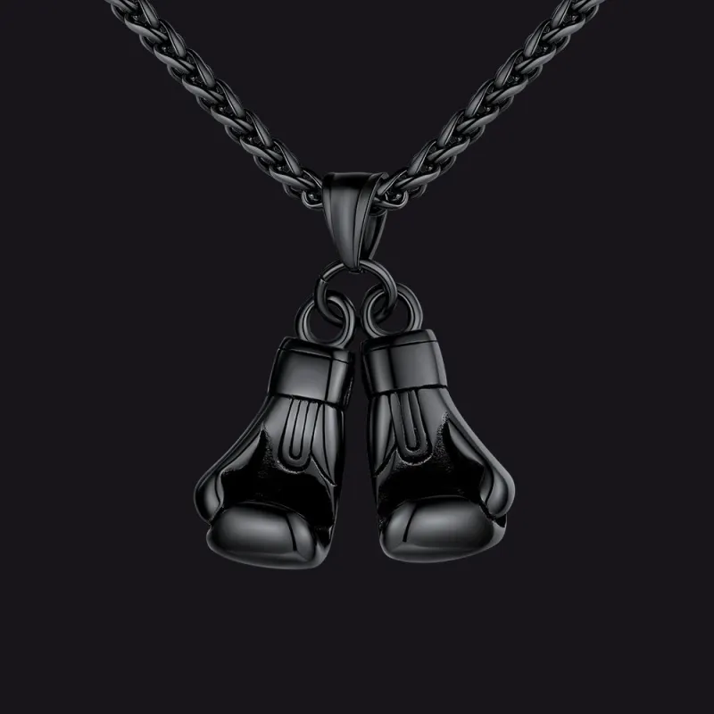 Boxing Gloves Pendant Necklace for Men Boys sold by FaithHeart