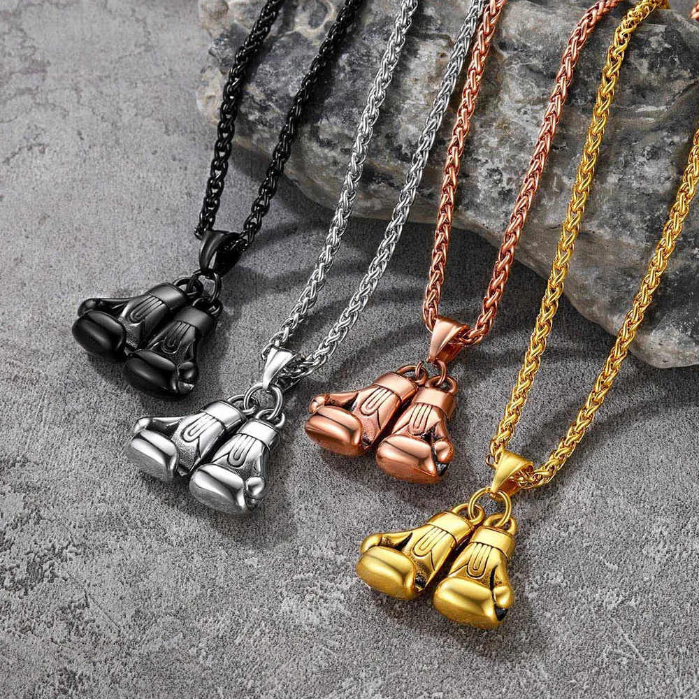 Boxing Gloves Pendant Necklace for Men Boys sold by FaithHeart product image thumbnail 3