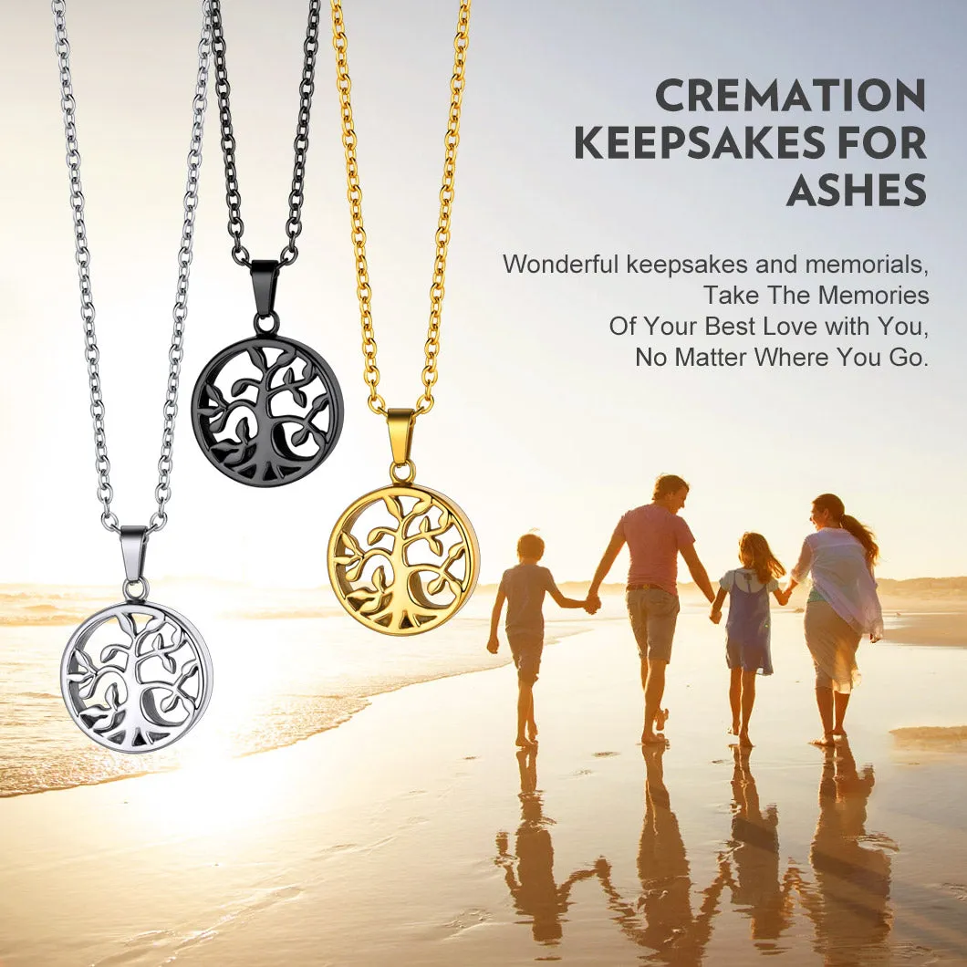 Cremation Tree of Life Urn Necklace for Ashes Memorial Gift sold by FaithHeart product image thumbnail 2