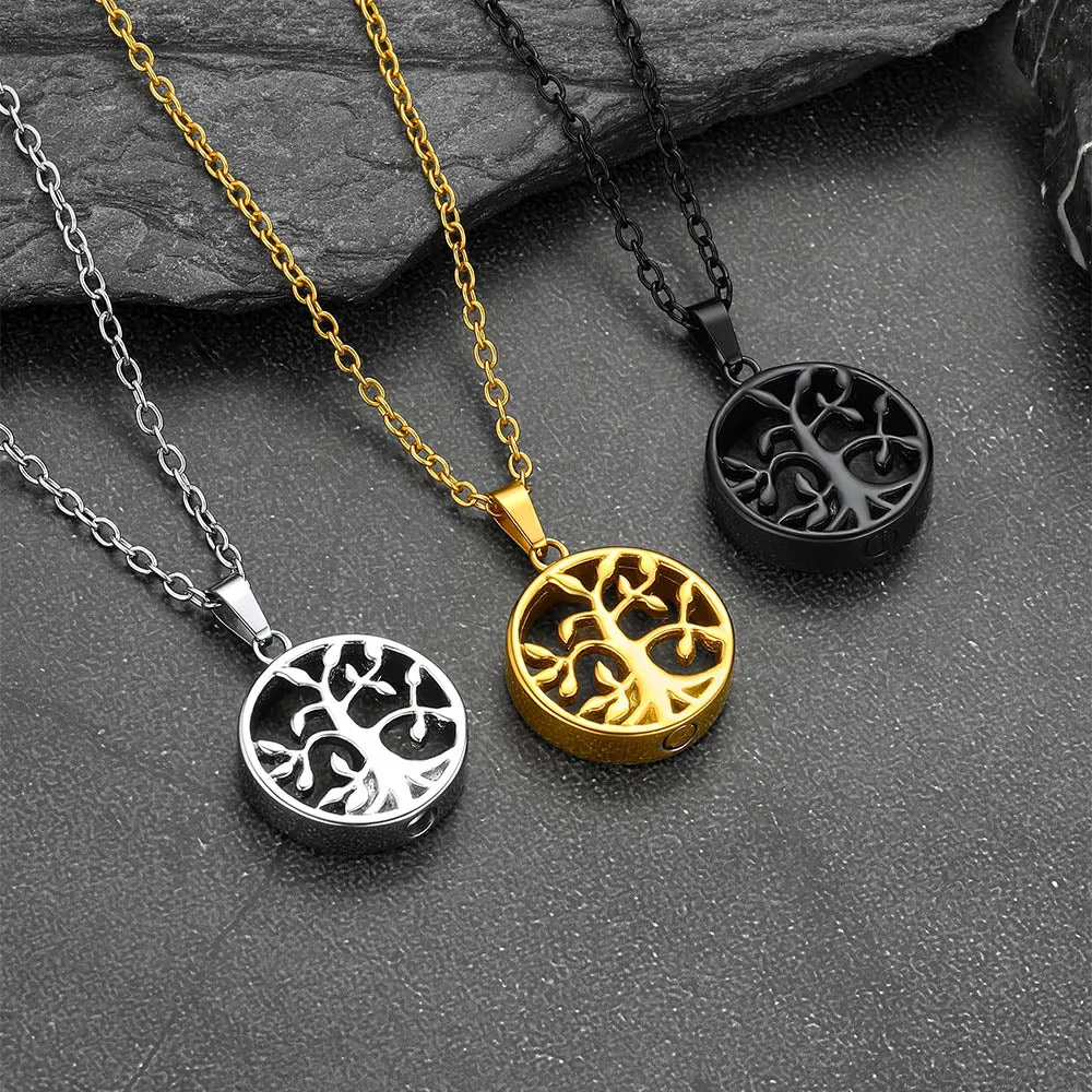 Cremation Tree of Life Urn Necklace for Ashes Memorial Gift sold by FaithHeart product image thumbnail 5