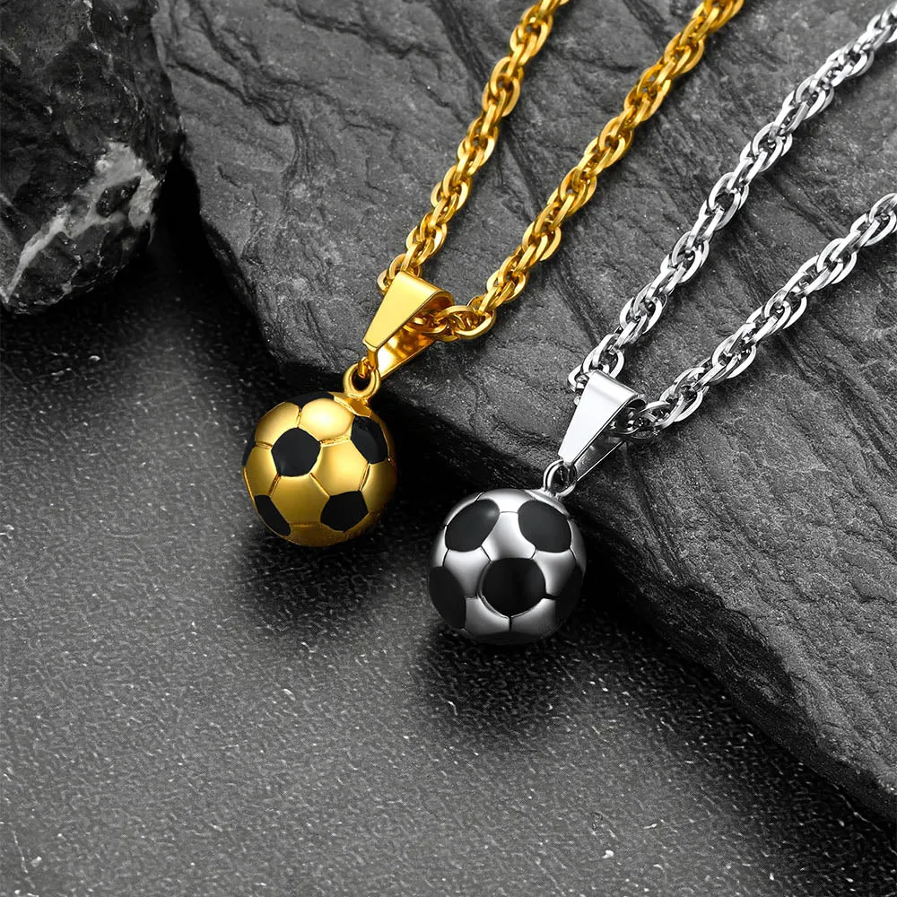 Soccer Football Necklace Lucky Charm for Men Ball Fans sold by FaithHeart product image thumbnail 4