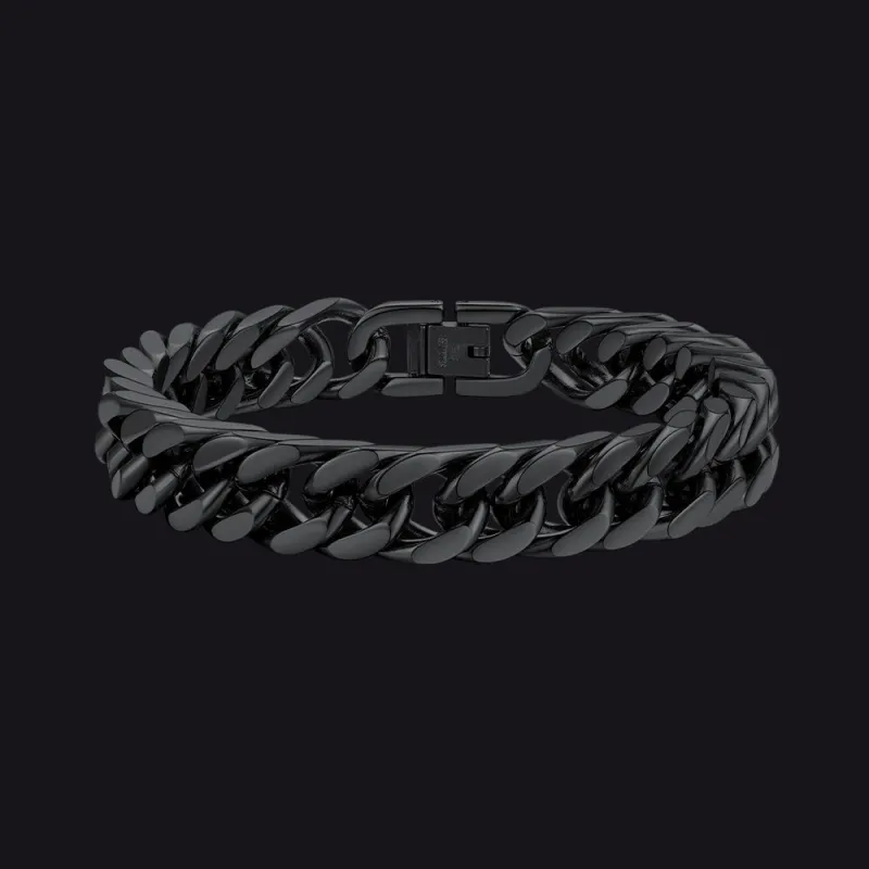 Chunky Miami Cuban Link Chain Bracelet for Men Women in Stainless Steel sold by FaithHeart
