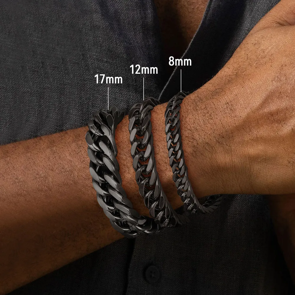 Thick Cuban Link Bracelet for Men in Stainless Steel sold by FaithHeart product image thumbnail 4