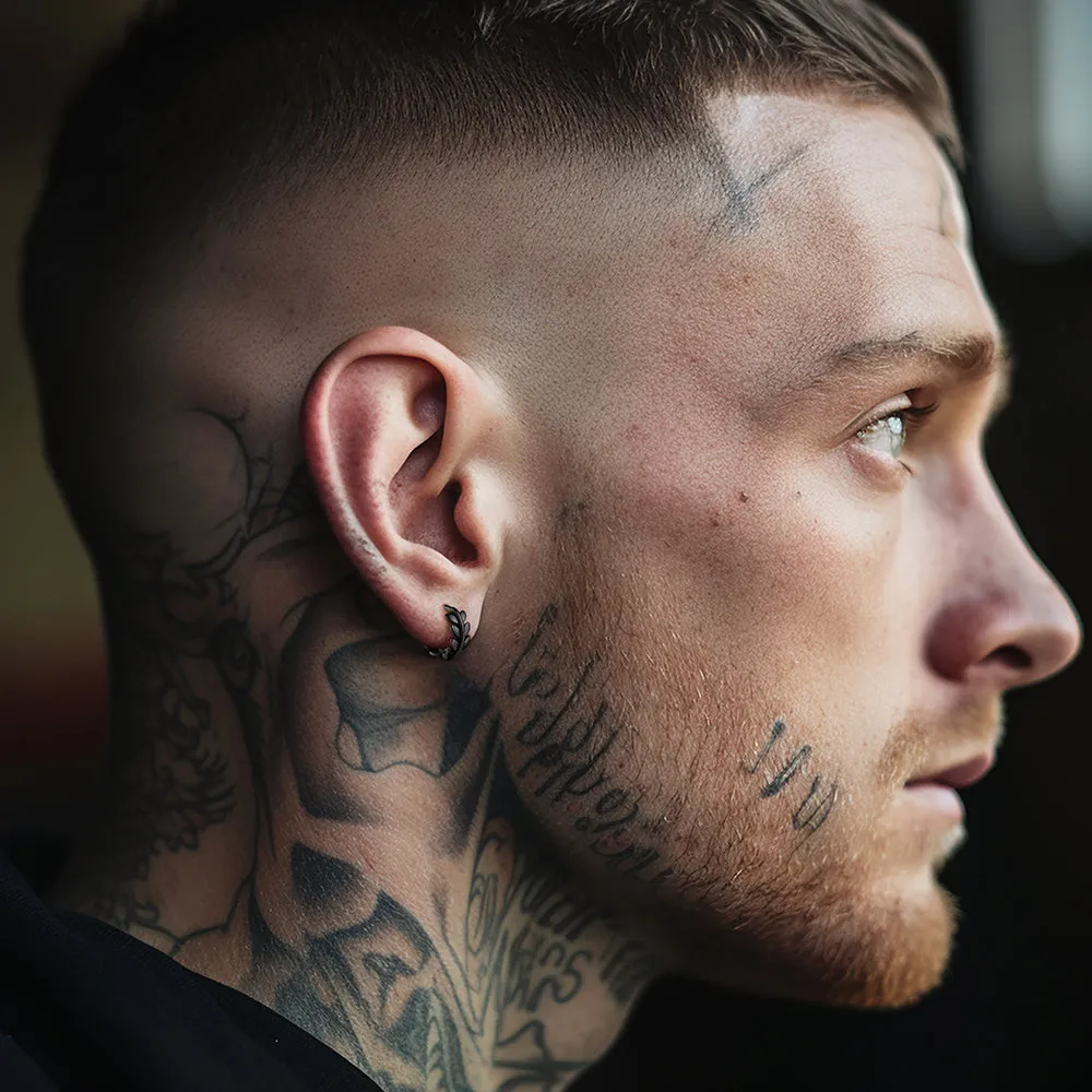 Sterling Silver Small Leaf Hoop Huggie Earrings for Men Women sold by FaithHeart product image thumbnail 2