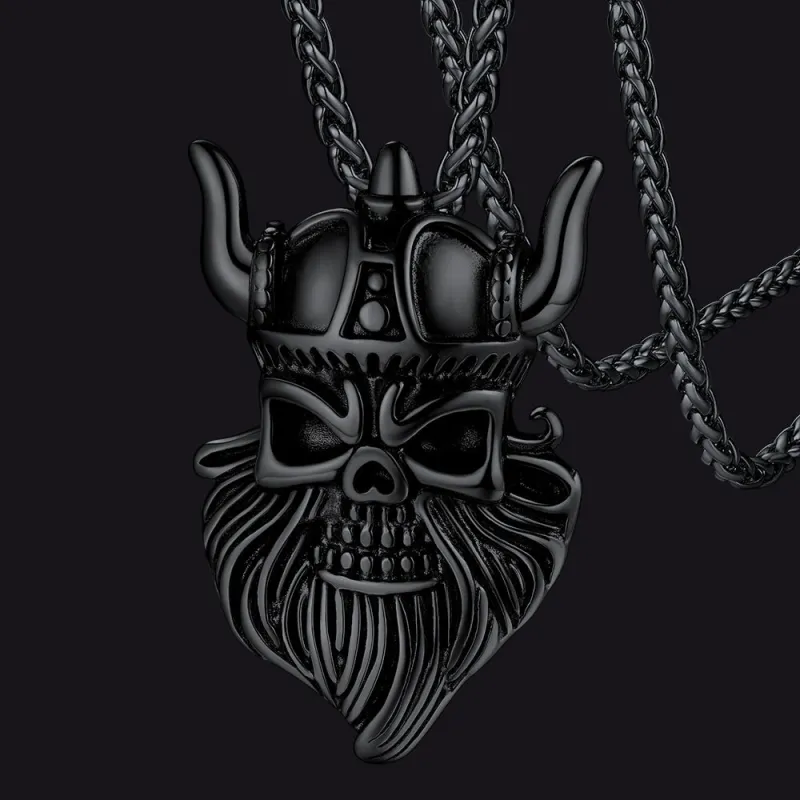 FaithHeart Vintage Viking Odin Pendant Necklace for Men Women sold by FaithHeart