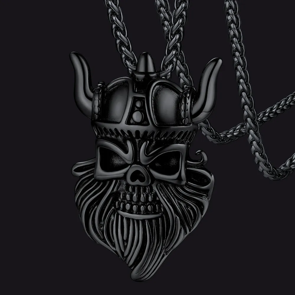 FaithHeart Vintage Viking Odin Pendant Necklace for Men Women sold by FaithHeart