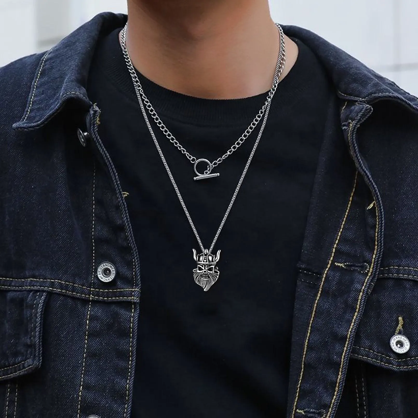 FaithHeart Vintage Viking Odin Pendant Necklace for Men Women sold by FaithHeart product image thumbnail 2