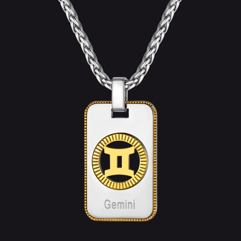 12 Constellation Horoscope Necklace for Men Women sold by FaithHeart