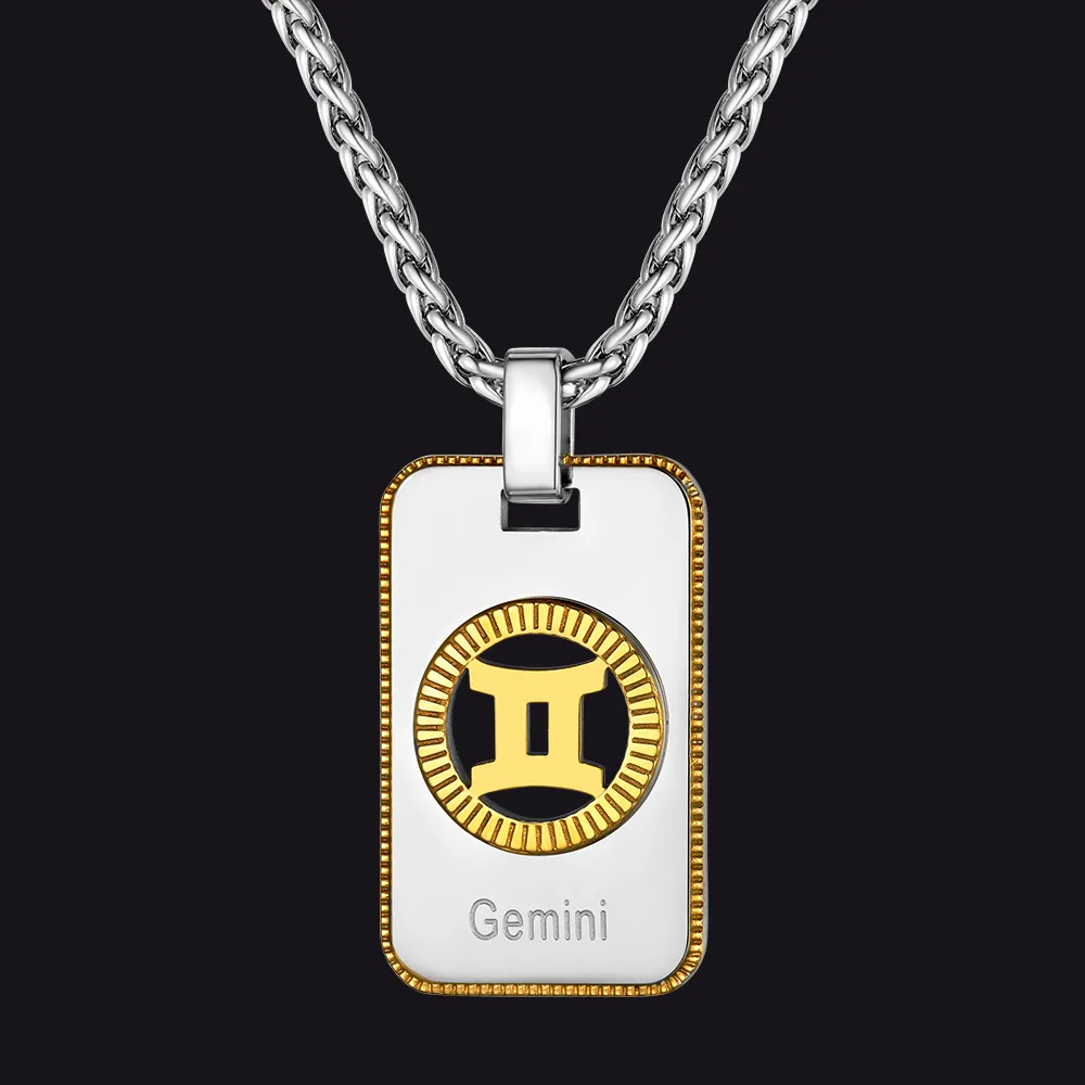 12 Constellation Horoscope Necklace for Men Women sold by FaithHeart