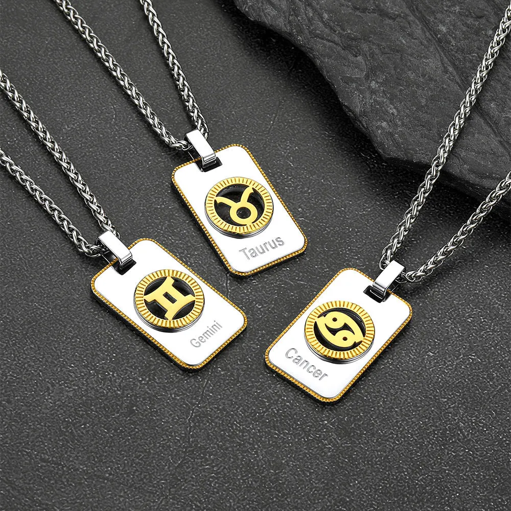12 Constellation Horoscope Necklace for Men Women sold by FaithHeart product image thumbnail 5
