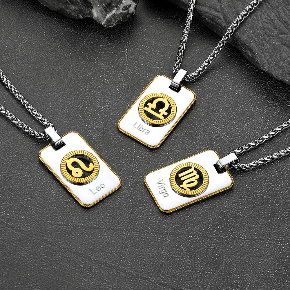 12 Constellation Horoscope Necklace for Men Women sold by FaithHeart product image thumbnail 4