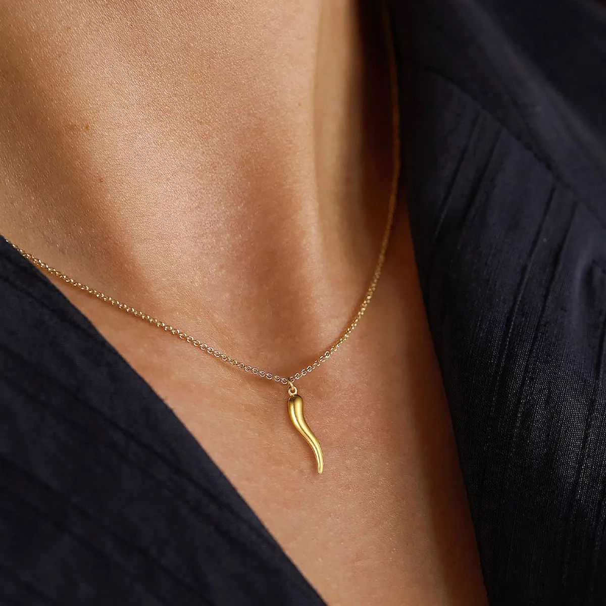 Cornicello Italian Horn Amulet Pendant Necklacefor Women sold by FaithHeart product image thumbnail 3