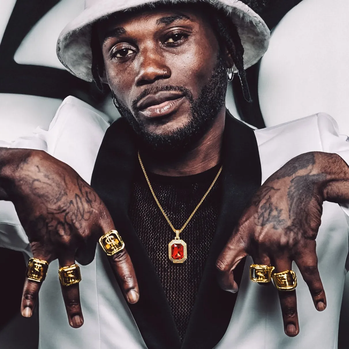 Cubic Zirconia Gemstone Crystal Dog Tag Necklace for Men sold by FaithHeart product image thumbnail 3