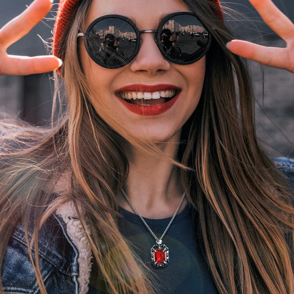 Gothic Skull Dragon Claw Crystal Necklace for Men sold by FaithHeart product image thumbnail 5