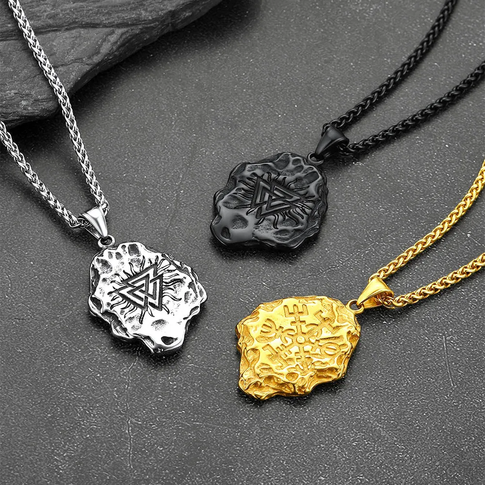 Flash Sale Viking Compass Guiding Pendant Necklace for Men sold by FaithHeart product image thumbnail 3