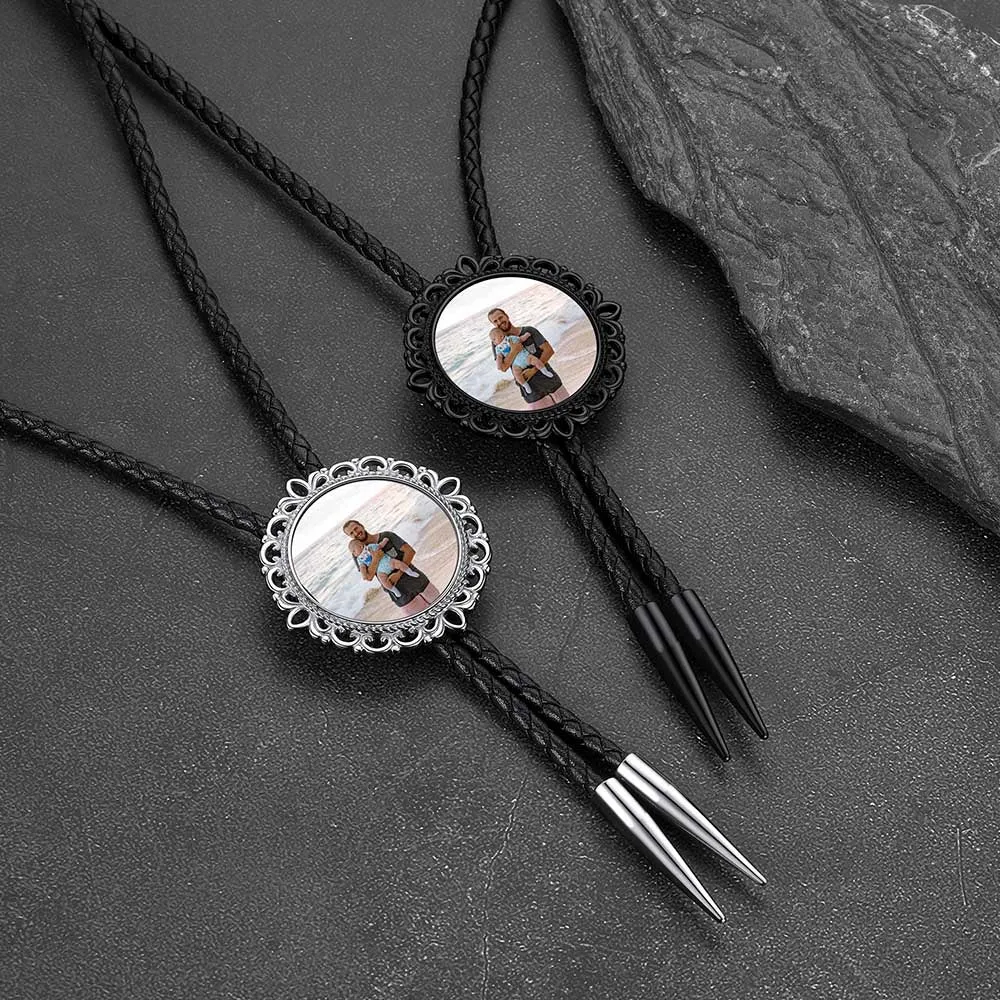 Customized Photo Bolo Ties Memorial Gift for Men Women sold by FaithHeart product image thumbnail 3