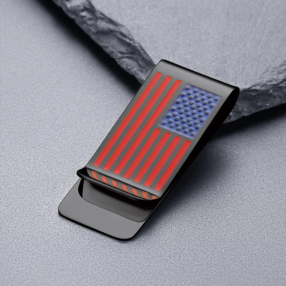 Customized American Flag Money Clips Cash Card Holder for Men sold by FaithHeart product image thumbnail 5