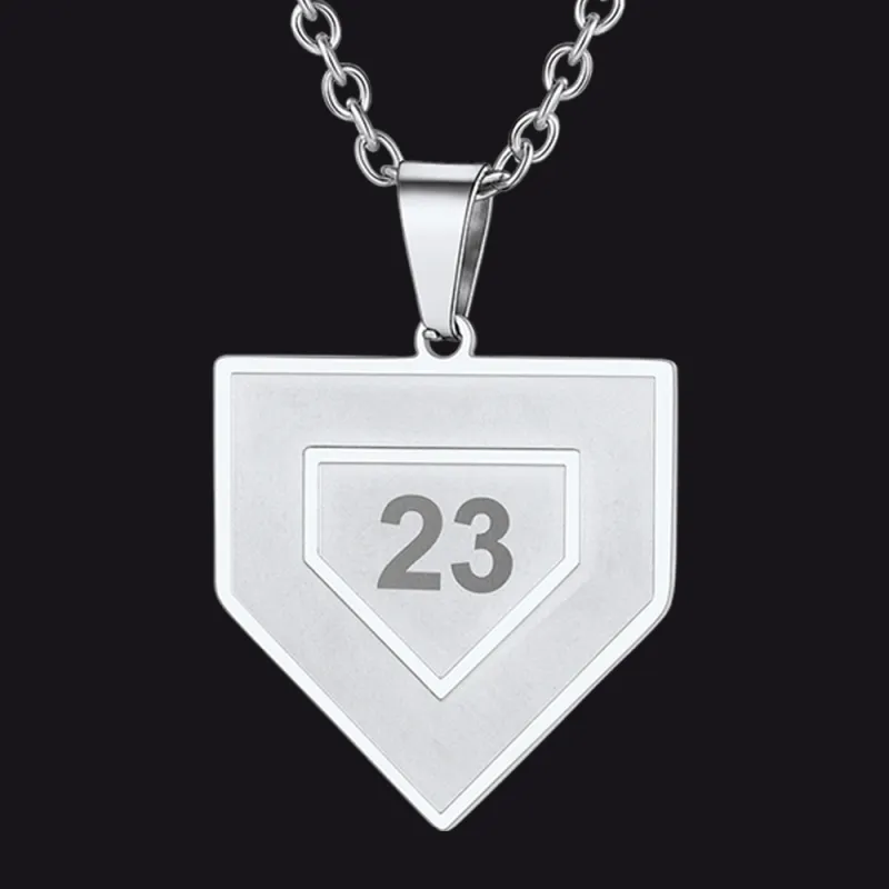 Custom Number Baseball Softball Necklace For Men Boys sold by FaithHeart