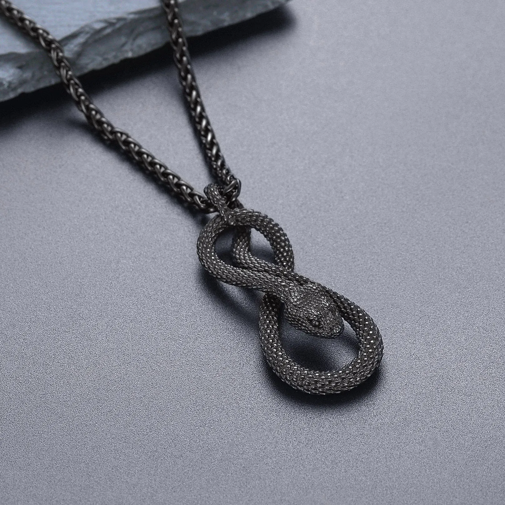 Gothic Eight Pythons Chain Armor Necklace for Men sold by FaithHeart product image thumbnail 4