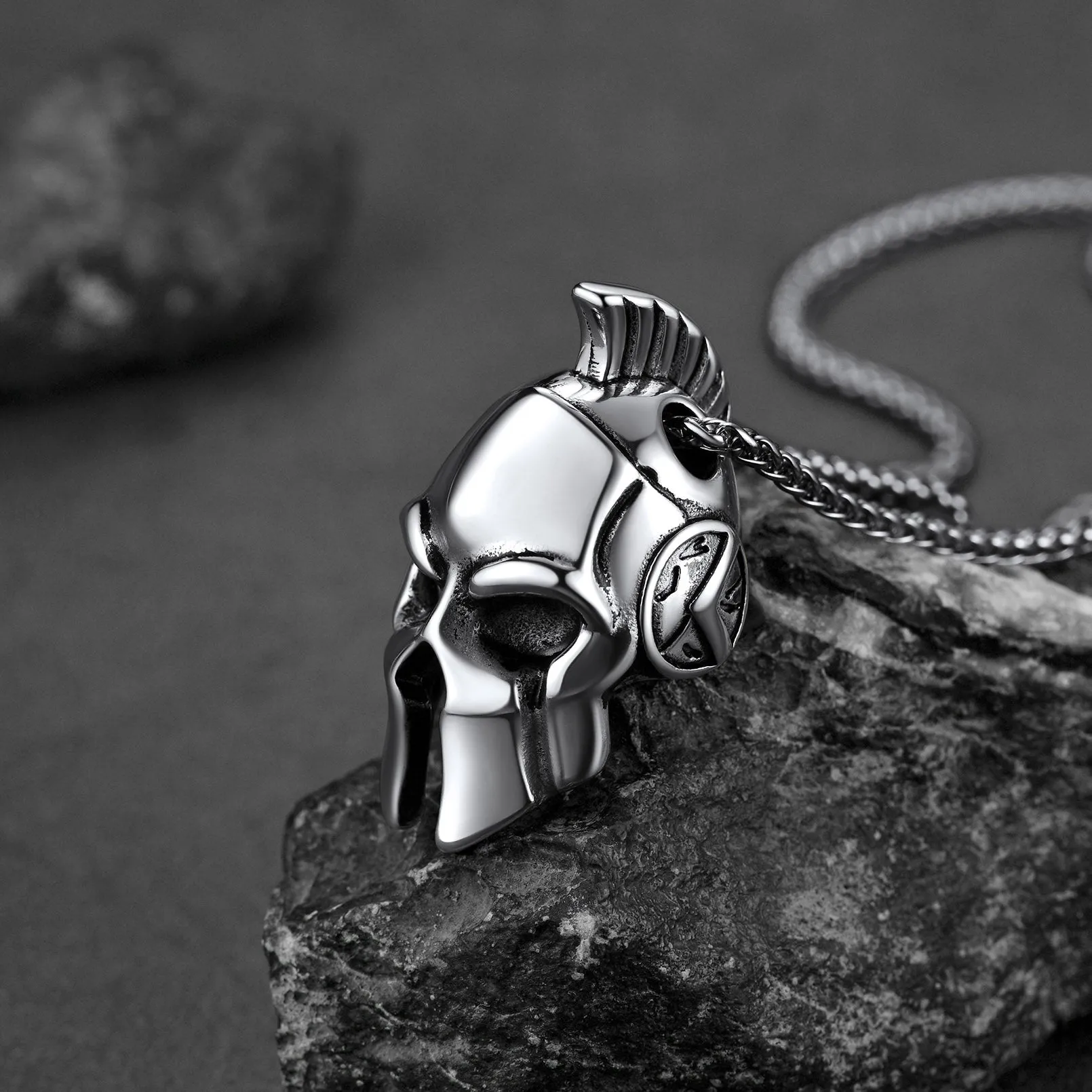 Flash Sale Spartan Helmet Pendant Necklace Greece Jewelry for Men sold by FaithHeart product image thumbnail 5