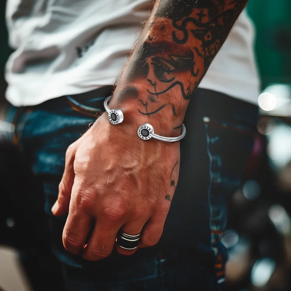 Roman Numerals Birthstone Bracelets for Men Women sold by FaithHeart product image thumbnail 2