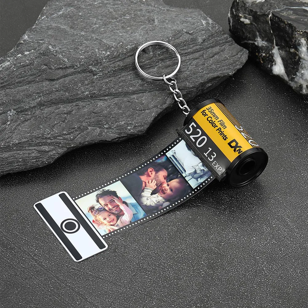 Custom Photo Camera Film Roll Keychain Reel Album Gift For Dad Memorial Gift sold by FaithHeart product image thumbnail 5