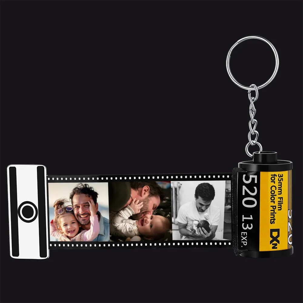 Custom Photo Camera Film Roll Keychain Reel Album Gift For Dad Memorial Gift sold by FaithHeart