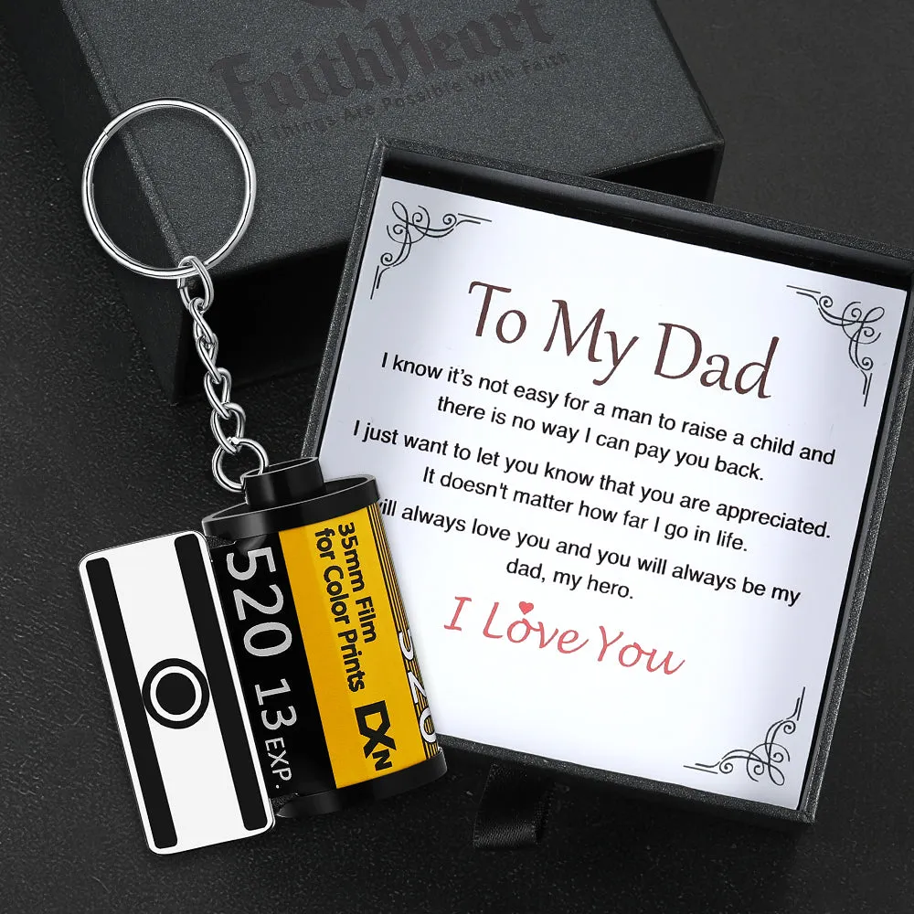Custom Photo Camera Film Roll Keychain Reel Album Gift For Dad Memorial Gift sold by FaithHeart product image thumbnail 2