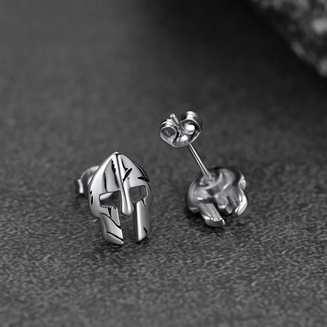 Flash Sale Spartan Helmet Mask Stud Earrings for Men sold by FaithHeart product image thumbnail 4